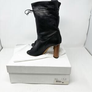 IRO Dairel Perforated Leather Ankle Boots Black NWT in Size 6